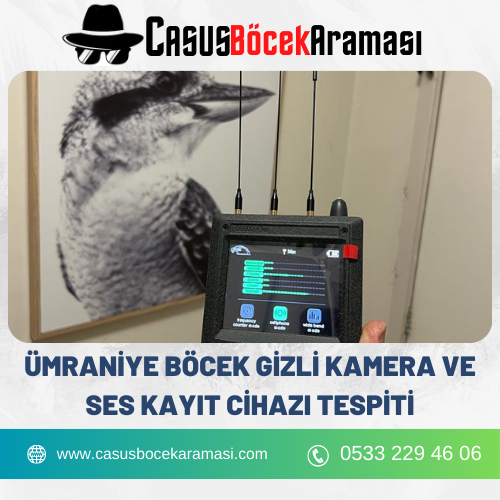 Ümraniye Böcek Gizli Kamera ve Ses Kayıt Cihazı Tespiti